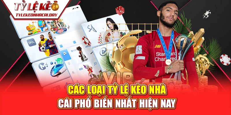 Các loại Tỷ Lệ Kèo Nhà Cái phổ biến nhất hiện nay